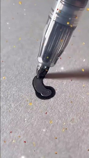 Silver Outline Marker Wavy Line ✨ #shorts #satisfying