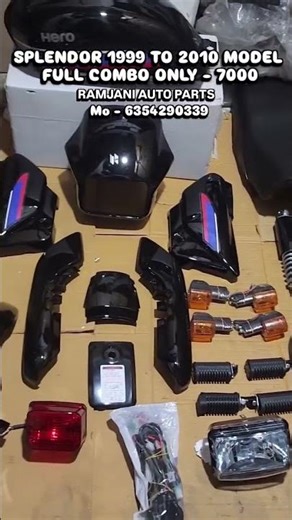 SPLENDOR 1999 TO 2010 MODEL FULL COMBO ONLY - #માત્ર7000માRAMJANI AUTO # PARTSMo#viral -6354290339