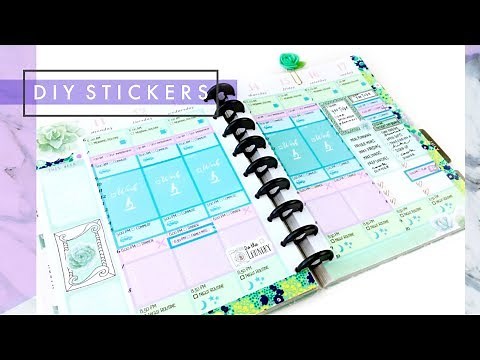 How to Make Planner Stickers Using Microsoft Word | Happy Planner Time Blocking Layout