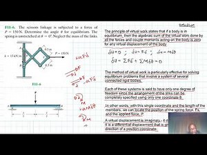 F11–6 Virtual Work (Chapter 11: Hibbeler Statics) Benam Academy