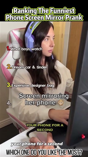 Ranking The Funniest Phone Screen Mirror Prank #funniest #screenmirroring #backfired #prankvid