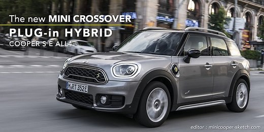 MINI初のプラグイン・ハイブリッド「クロスオーバー クーパーS E」登場！ | MINI COOPER Sketch