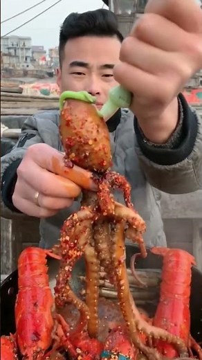 🐙 Giant Octopus Eating Challenge | Spicy Seafood Mukbang 🔥😱