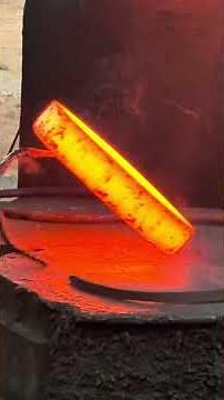 Inside the forging factory Heavy Forging Press Shapes Bearing Steel #forge #forging #machine