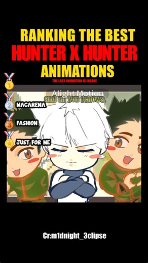 Ranking The Best Hunter X Hunter Animations #animations #ranking #shorts