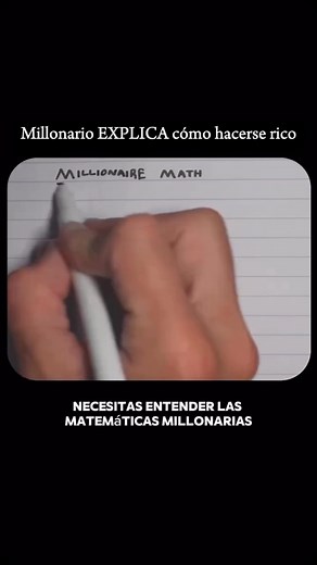 High Aura on Instagram: "Millonario explica paso a paso con matemática simple y lógica💸"