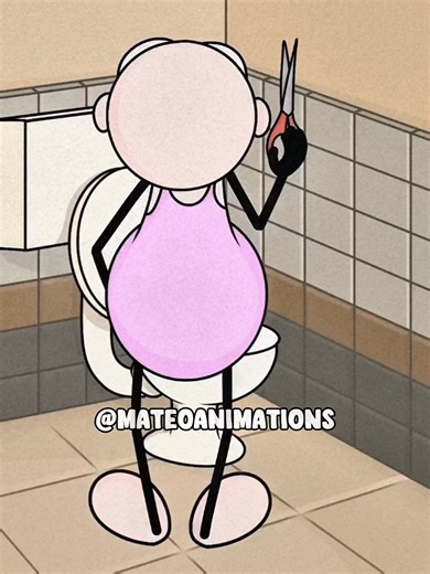 Don't use scissor the first time! jax animations #JAX #mateo #flipaclip #funnyanimation