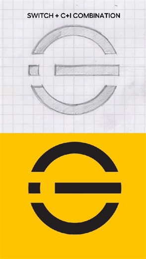 How to create Switch + C+I in Adobe Illustrator #vectorart #graphicdesign #flatvector #vectorization