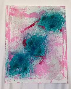 Textured Roses Acrylic Painting, Modeling Paste Art - Etsy UK