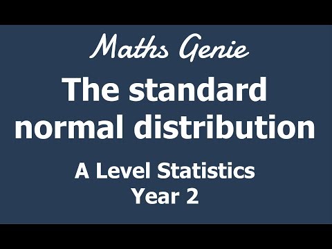 The standard normal distribution