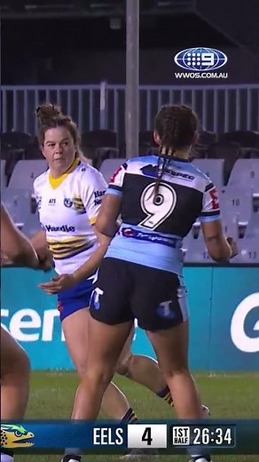 The first try of the season is a WILD one! 😅 #9WWOS #NRL #NRLW