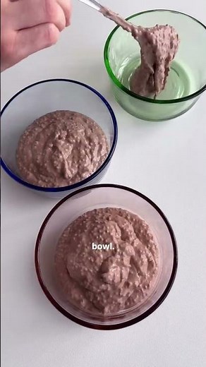 Chocolate chia pudding.. an easy breakfast that you can meal prep for the week ahead