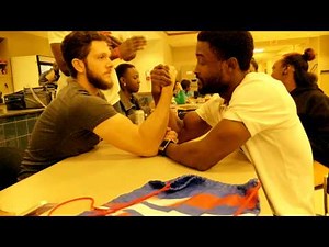 Arm wrestling at work!.