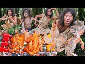 Wilderness Cooking Chicken Food Recipe / Jungle Cooking Channel