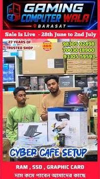 Cyber Cafe Set-up 💥 / Best Laptop Shop in Kolkata / Modern Computer Care Barasat ✨ #viralvideo #pc
