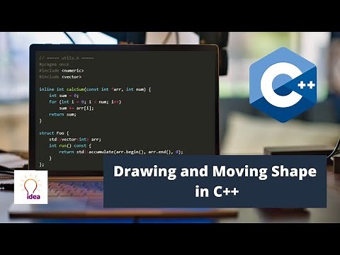 Drawing and Moving Shapes in C++ Using Graphics | C++ Project