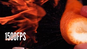 How to see an orange peel ignite in slow motion at 1500 FPS and reveal hidden fire magic