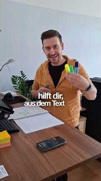 Die 3-Farben-Methode für Texte im MATHE ABI