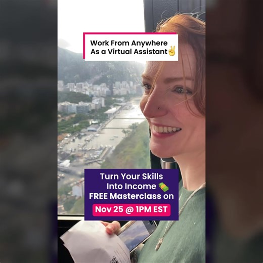 Maybe you’ve felt it too: That deep, nagging feeling that your 9–5 just isn’t it. That your creativity and time are being wasted. That you were meant for more… 𝐦𝐨𝐫𝐞 𝐭𝐢𝐦𝐞 𝐟𝐫𝐞𝐞𝐝𝐨𝐦, 𝐦𝐨𝐫𝐞 𝐢𝐧𝐜𝐨𝐦𝐞 𝐩𝐨𝐭𝐞𝐧𝐭𝐢𝐚𝐥, 𝐦𝐨𝐫𝐞 𝐥𝐢𝐟𝐞. What if I told you that you already have what you need to start working for yourself, from home or anywhere, and that the first step is easier than you think? In my free live masterclass, I’ll walk you through 𝐡𝐨𝐰 𝐭𝐨 𝐭𝐮𝐫𝐧 𝐭𝐡𝐞 𝐬𝐤𝐢�