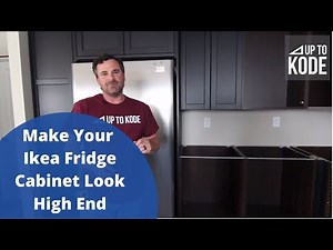 How To Make Your IKEA Fridge Cabinet Look High End