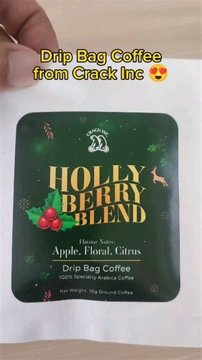 3 comments | ☕ Tasty, convenient drip coffee bag from @crackinc.coffee  What I really about it is this strong rich aromatic coffee has a hint of apple, floral & citrus taste in it, remind me of Coffee I had in Melbourne. It's good, I like it ✅ #coffee #dripcoffee #dripbagcoffee #crackinc | Good Food Sabah 沙巴好料 | Facebook