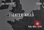 February 1944 – Germany: Gun camera footage from fighter aircraft of the U.S. Eighth Air Force in Europe, during World War II