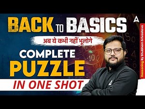 Back to Basics Reasoning 2026 | Complete Puzzle in One Shot | Puzzle Concepts By Shubham Sir