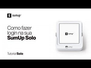 Tutorial SumUp Solo | Como fazer login