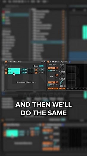 Here's how you can use a multiband compressor in ableton to spalit frequencies 🎛️