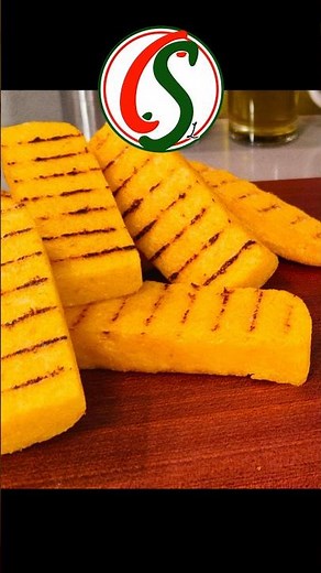 Toasted Polenta - We eat it like bread - Only 2 ingredients