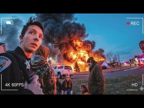 Police Bodycam Captures the Moment Officers Drag a Woman Away From the Scene | The House Fire