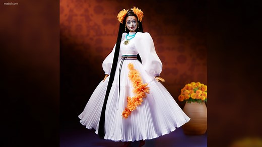 Mattel honors Latino tradition with DÃ­a de Muertos Barbie created by Mexican designer Kris Goyri