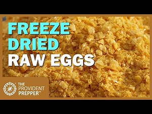Food Storage: Freeze Dried Raw Eggs