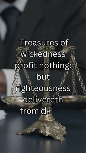 Righteousness Delivers from Death | Proverbs 10:2 KJV #wisdom #truth
