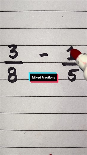 Mixed fractions #knowledge #fypシ #skills #mathtutor #study