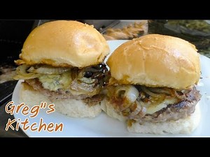 Cooking a Blue Cheese Burger On The BBQ