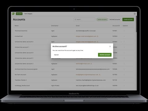 GROW: Archive and Unarchive Accounts
