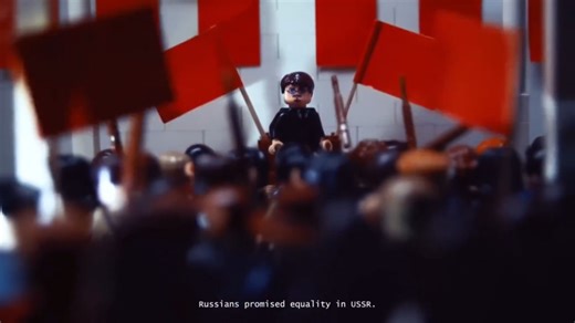 14-year-old Oles Vorona from Lviv created a 6-minute English-language LEGO cartoon HUMAN.STUS about episodes from the life of Vasyl Stus, a Ukrainian poet and dissident. All the characters and scenery in it are made from LEGO pieces: Stus himself, prison cells, stained glass windows by artist Alla Horska, and the "Ukraine" cinema. Oles worked on the video for four months, creating over 4,000 frames. | In Ukraine