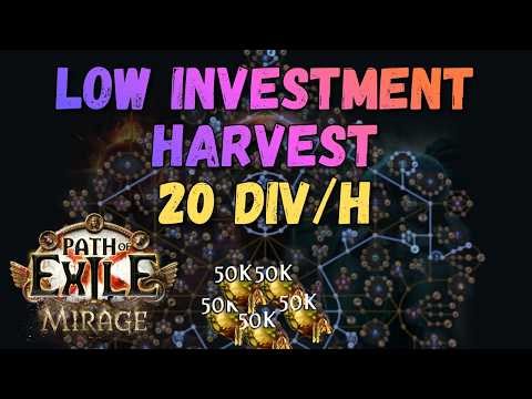 This Low Investment Harvest Strat Prints 20 Div/Hour | PoE 3.28