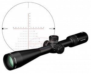 Vortex Optics Viper PST Gen II FFP 5-25x scope with etched illuminated EBR-2D MOA reticle and ...