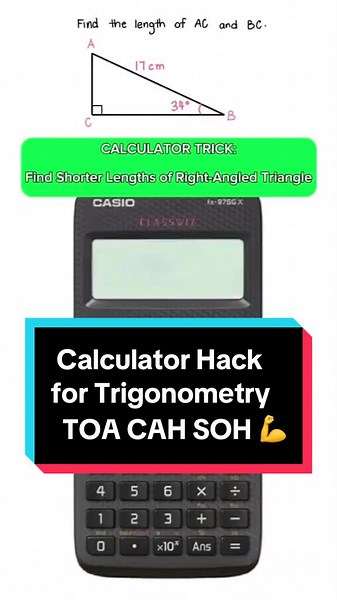 Calculator Hack for Trigonometry TOA CAH SOH