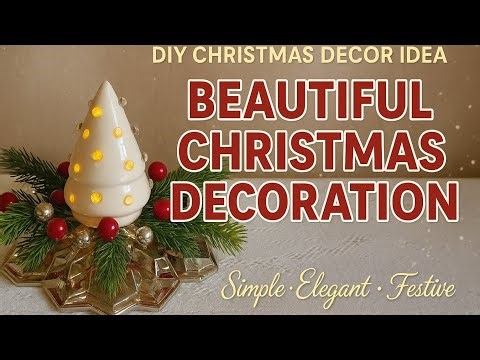 🌟Low budget amazing DIY Christmas Table Decoration | Easy Holiday Centerpiece Idea