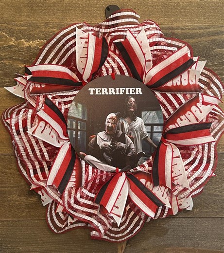 Terrifier "art the Clown" Wreath: Slim Halloween Door - Etsy