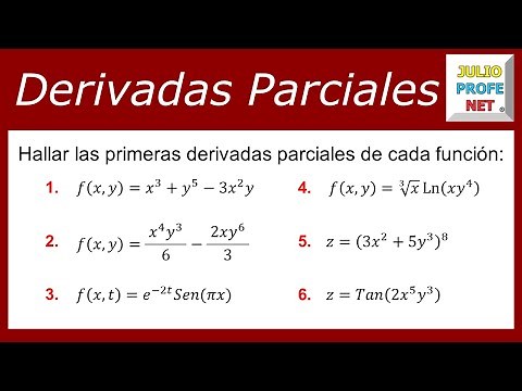 Derivadas parciales | Ej. 1 → 6 #julioprofe