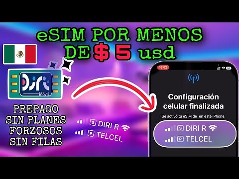 eSIM MEXICO cómo contratar y configurar bien explicando #esim #diri #pillofon #telcel #iphone14