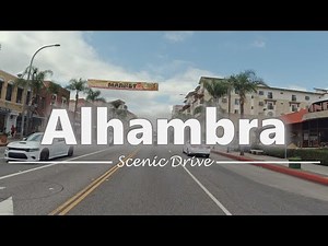 Driving in Downtown Alhambra, California - 4K60fps