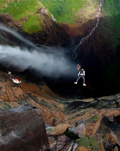 80K views · 1.3K reactions | The world's tallest waterfall meets the world's coolest friend group  Claudio Cagnasso followed the trio down the 3,212ft face of Angel Falls with his #GoProFPV drone for a $500 GoPro Award. Show us your best photos + videos at GoPro.com/Awards for the opportunity to be featured + take home your share of our $50,000 reward pool  | GoPro | Facebook