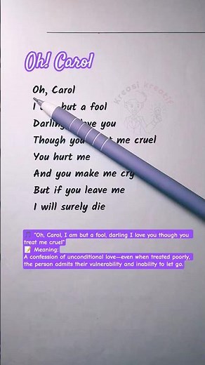 Sing Along & Learn English 🎤 | Oh! Carol (1)(Karaoke)