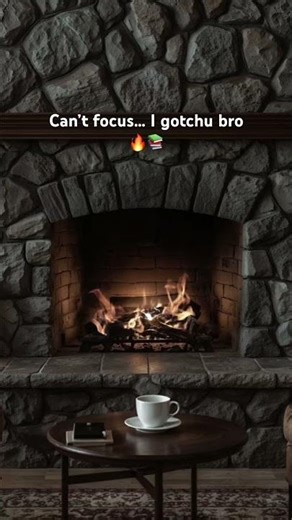 4 hours of peaceful study noises #library #fireplacesounds #study