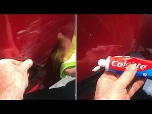 removing “small scratches” from your car with TOOTHPASTE